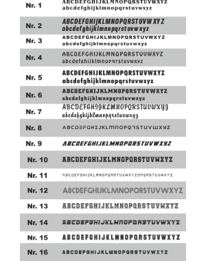 Textildruck Name Kl.